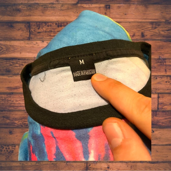 Rainbow Tie Dye Rad 1980’s Scene Emo Kid Shirt Pride Summer LGBTQ Gay Spencer’s - Picture 5 of 5